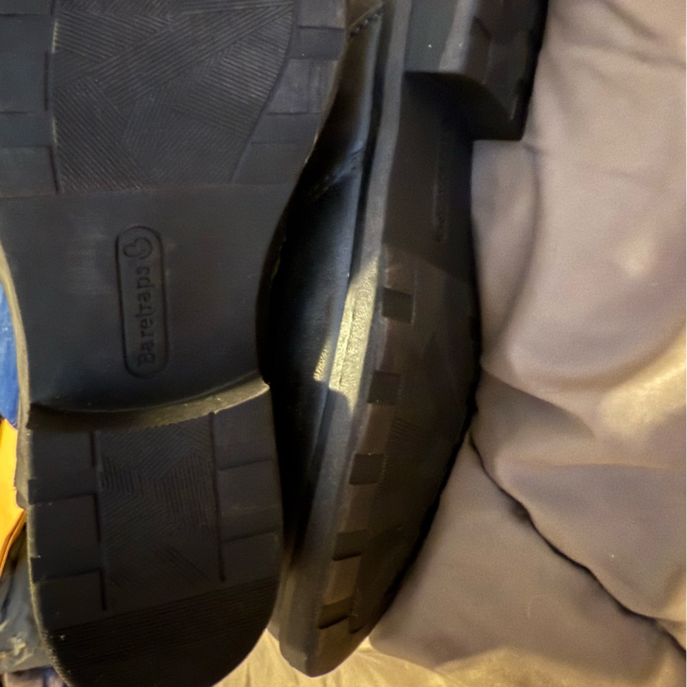 Bare Traps Riding Boots Averil Tall Shaft Ruched Women's 7.5M Side Zip Dark Grey - Picture 3 of 4